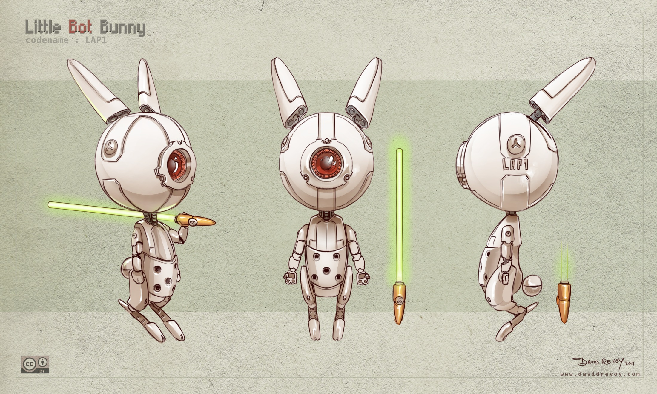 Little Bot Bunny: Concept art